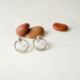 Large Silver Hoop Earrings