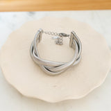 Silver 3-Line Snake Chain Bracelet