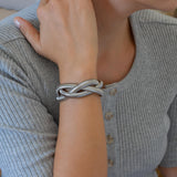 Silver 3-Line Snake Chain Bracelet