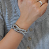Silver 3-Line Snake Chain Bracelet