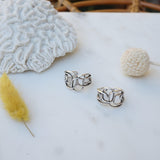 Silver Abstract Wireframe Ring