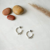 Silver Open Hoop Earrings