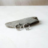 Silver Open Hoop Earrings