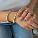 Gold Elastic Snake Chain Bracelet