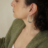 Silver Bold Hoop Earrings
