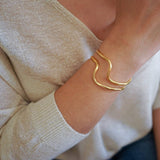 Gold Wave Cuff