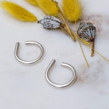 Silver Soft Open Corners Ring