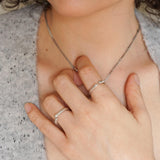 Silver Soft Open Corners Ring