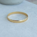 Gold Shiny Thick Round Bangle Bracelet