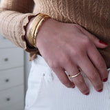 Gold Stainless Steel Polygon Ring