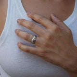 Silver Hammered Ring