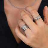 Silver Hammered Ring