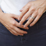 Silver Hammered Ring