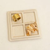 Gold Bubbles Textured Ring