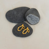 Gold Organic Ear Jacket Earrings