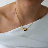Gold Bold Heart Necklace