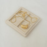 Gold Bold Heart Necklace