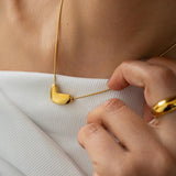 Gold Bold Heart Necklace