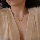 Gold Bold Heart Necklace