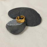 Gold Animal Print Pattern Ring