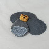 Gold Large Squares Ring