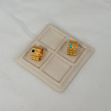 Gold Large Squares Ring