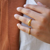Gold Soft Dome Ring