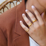 Gold Soft Dome Ring