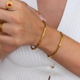 Gold Bamboo Cuff