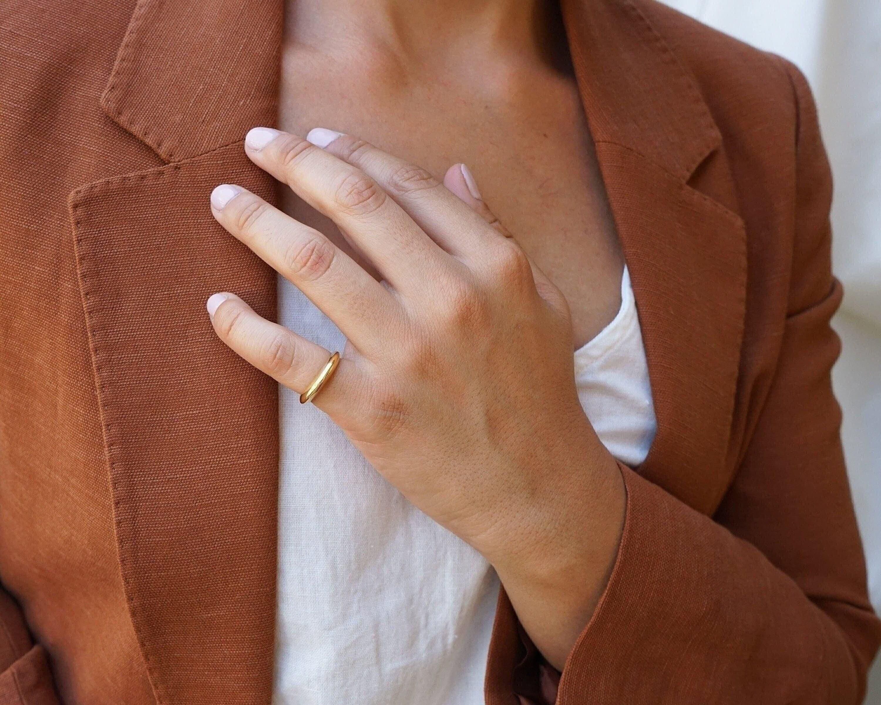 Gold Soft Dome Ring