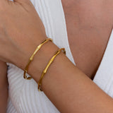 Gold Bamboo Cuff