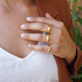Gold Soft Dome Ring