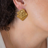 Large Square Geometric Earrings