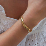 Gold-Plated Bold Irregular Shape Cuff