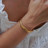 Gold-Plated Bold Irregular Shape Cuff