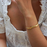 Gold-Plated Bold Irregular Shape Cuff