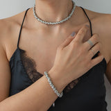 Silver Rings Chain Bracelet