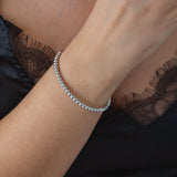 Silver Beaded Bangle