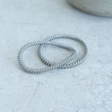 Silver twisted wire stretchy Bracelet