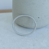 Silver Beaded Bangle