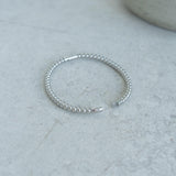 Silver Beaded Bangle