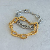 Silver Oval Link Chain Bracelet