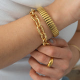 Gold Oval Link Chain Bracelet