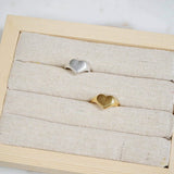 Silver Signet Heart Ring