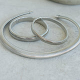 Silver Oversized Snake Collar Necklace