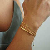Gold double chain Bracelet