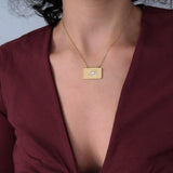 Gold Stainless Steel Evil Eye Protection Pendant Necklace