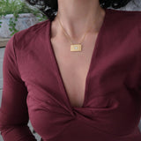 Gold Stainless Steel Evil Eye Protection Pendant Necklace