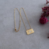 Gold Stainless Steel Evil Eye Protection Pendant Necklace