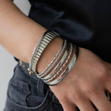 Silver Dainty Braided Bangle